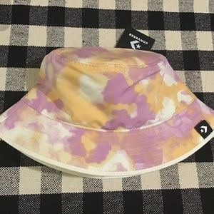 NWT Converse Women Men Unisex Reversible Bucket Hat Purple M/L